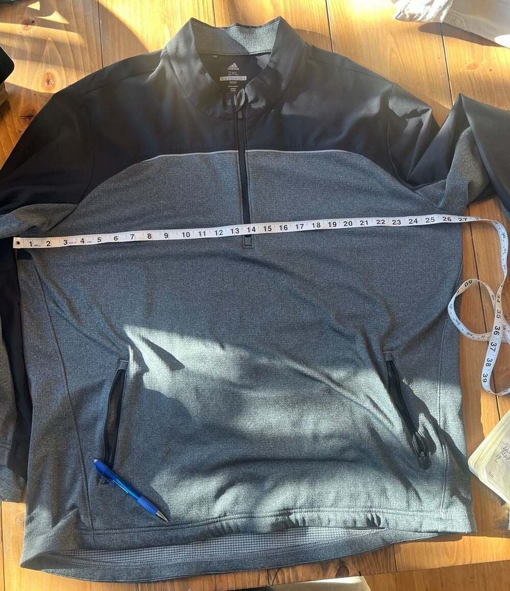 Adidas Golf Men's 3/4 Zip Pullover Jacket - Picture 5 of 6